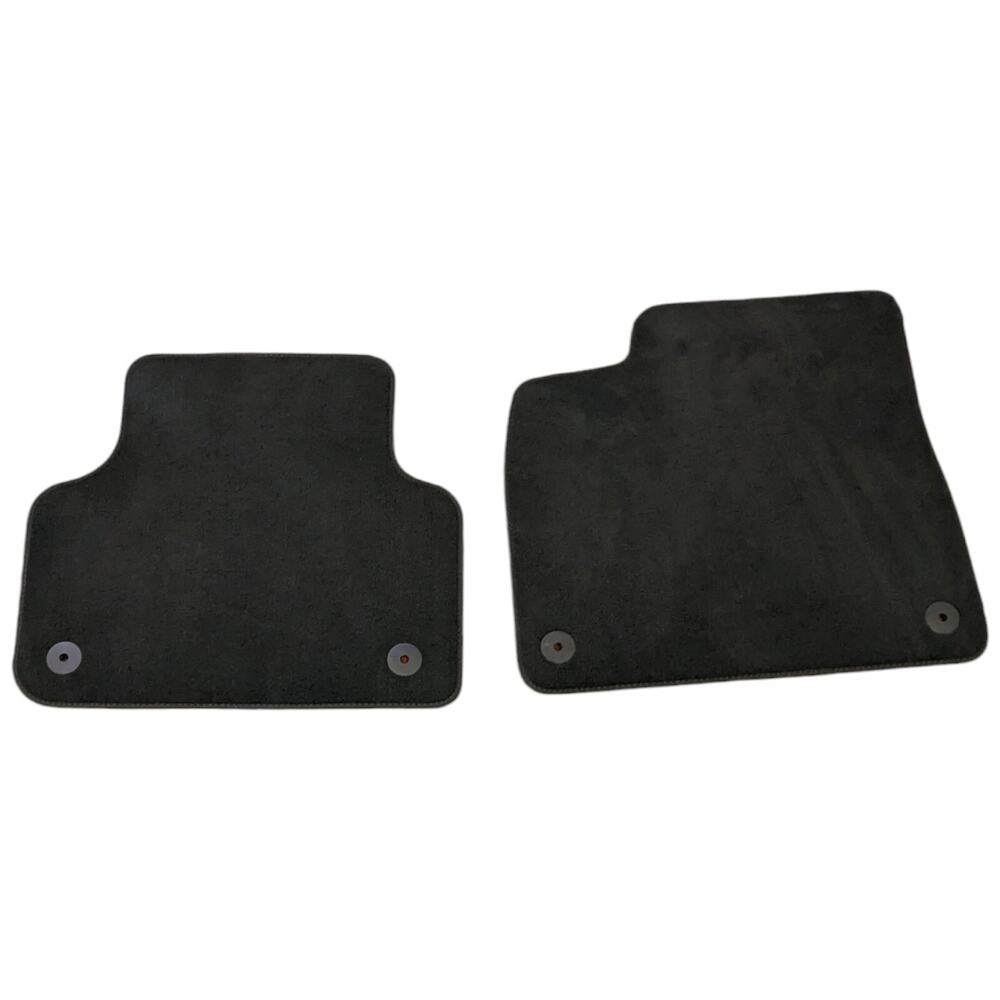 Genuine Audi Q7 Front Floor Mats Carpet Driver Passenger Set 2 Black 16 17 18 19